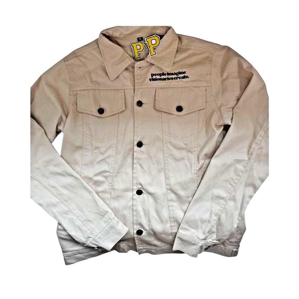 People Imagine Visionaries Create Beige Chore Workwear Jacket Size M NWT